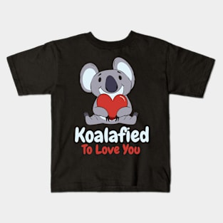 Valentine's Day Koala Love Wildlife Koala Lover Kids T-Shirt